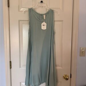 NWT Altar'd State Sage Green Sleeveless Dress
